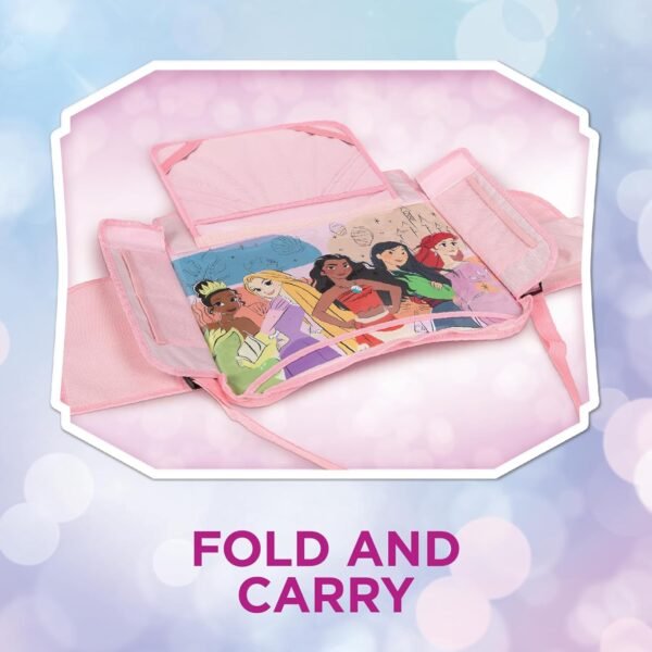 Disney Princess Kids Travel Tray for Car, Toddler Car Seat Tray for Travel, Car Trays for Kids Roadtrip Essentials & Activities - Image 5