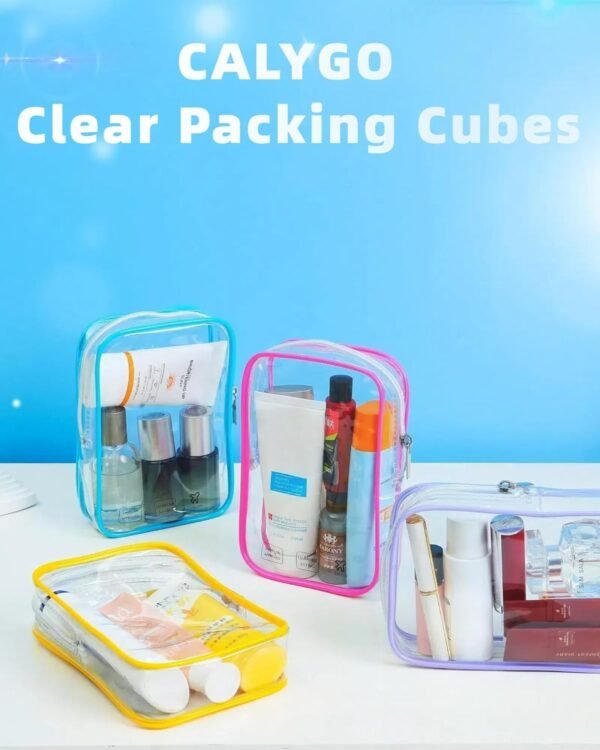 5 Packing Cubes Airplane Quart Size Travel Bag for Toiletries 1 Qt Clear Toiletry Bags for Traveling Tsa Approved Liquid Pouch Carry On 3-1-1 Flight Essentials Women Men International Must Haves - Image 6