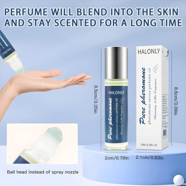 Roll-On Pheromone Perfume for men and women, rollerball perfume, travel perfume, clean perfume Long-Lasting Pheromone-Infused Essential Oil- 0.34 fl.oz (10mL) - Image 4
