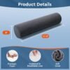 Neck Pillow for Sleeping, Cervical Pillow with Washable Zippered Cover, Cylinder Pillow, Neck Pillows for Travel, Home, Office, (17.4 x 4inch) - Image 2