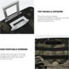 Camouflage Hunting Tactical Deer Camo American Flag Luggage Cover Elastic Washable Stretch Suitcase Protector Anti-Scratch Travel Suitcase Cover - Image 3