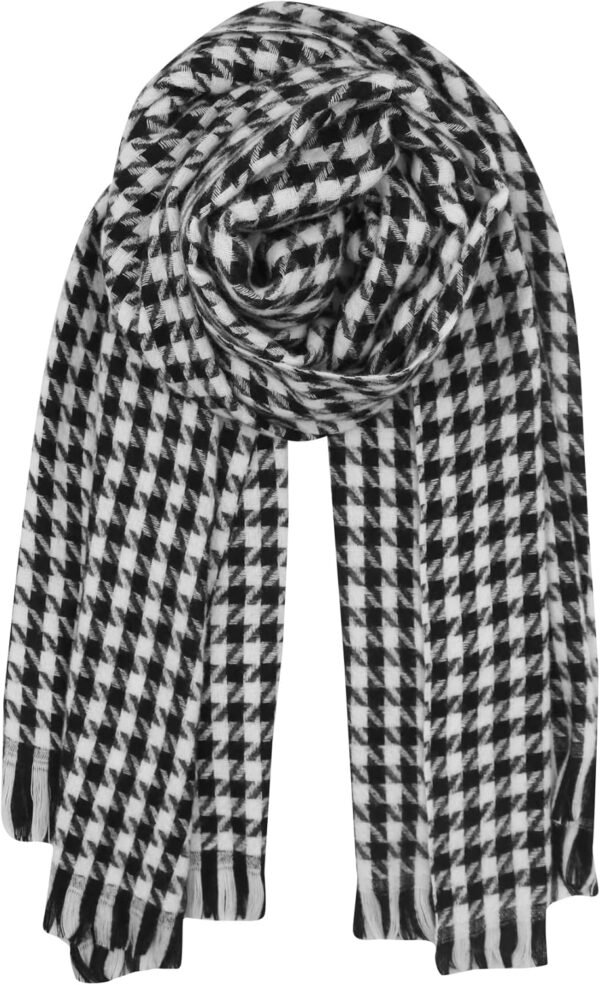 ZGMYC Women Leopard Print Cashmere Feel Winter Scarf Fashion Soft Warm Pashmina Blanket Shawl Wrap - Image 3