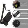 Waist Pack with Water Bottle Holder for Men Women Waist Bag Running Waist Pack Waterproof for Outdoor Travel Cycling Climbing Walking Fit All Phones (Bottle Not Included)(Black) - Image 3