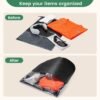 Shoe Bags for Travel - 14 Pack Portable Shoe Bag for Packing Shoe Travel Bag for Storage Large Shoe Organizers Storage Pouch with Visible Window & Rope for Men and Women - Black - Image 5