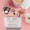 TSOTMO Travel Bag Traveler Gift Travel Cosmetic Bag Travel Accessories Toiletry Bag For Women World Travel Gift (ON MY LIST) - Image 5