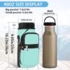 25/32/40/64OZ Water Bottle Bag Holder Carrier- Insulated Crossbody Sling Bag Case Sleeve with Strap and Pockets for Walking,Camping,Hiking,Travel - Image 3