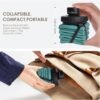 INNERNEED Collapsible Water Bottle, Reuseable BPA Free Silicone Foldable Water Bottles for Travel Gym Camping Hiking, 20.6 fl.oz, Portable, Food-Grade, Leak Proof (1 Pack, Dark Green) - Image 4