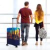 Travel Luggage Cover Protector Washable Suitcase Cover Fits 18-22 Inch Luggage (S,Blue,Landmark) - Image 7
