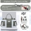 Weekender Bags for Women,Personal Item Travel Bag with Shoes Compartment,Overnight Travel Duffel Bag with Toiletry Bag - Image 8