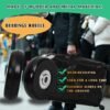 50mm x 14mm Luggage Wheels Replacement Kit 8Pcs Rubber Swivel Caster Wheels with 50mm Axles and Repair Kit for Luggage Bags Trolley Case - Image 3