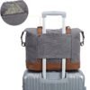 Bluboon Travel Tote Bags with Zipper Ladies Canvas Bag Weekender Overnight Bag for Women Carry on Duffel Bag Trolley Sleeve - Image 7