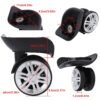 360 Swivel Wheel Replacement,Luggage Travel Suitcase Wheels Plastic, Suitcase Replacement Repair Wheels, 2 Pcs Durable Suitcase Wheels Swivel Luggage Mute Wheel - Image 2