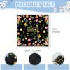 Travel Makeup Bags, Painted Flowers Design Lazy Cosmetic Bag Travel Essentials, Large Lay Flat Make Up Pouch Foldable Toiletry Organizer for P Personality Type (50CM/19.6IN) - Image 4