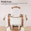 Coolife Suitcase Set 3 Piece Carry On Hardside Luggage with TSA Lock Spinner Wheels (White, S(20in)) - Image 3