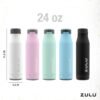 ZULU Ace Vacuum Insulated Stainless Steel Water Bottle with Chug Spout, Leak-Proof Locking Lid and Removable Base for School, Backpack, Sports, Gym, Travel - Image 4