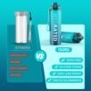 Water Bottle with Straw, 32oz Motivational Water Bottles with Time Marker to Drink, Tritan BPA Free, 1L Sports Water Bottle with Carry Strap LeakProof for Women Gym Fitness Outdoor (1 Pack) - Image 9