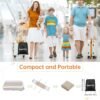 Inflatable Airplane Bed for Kids, Portable Toddlers Airplane Blow Up Bed for Travel, Baby Airplane Mattress with Hand Pump, Toddler Airplane Travel Essentials - Image 6