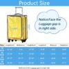 Jexine 4 Pcs Clear PVC Suitcase Cover Protectors 4 Sizes Transparent Travel Luggage Protector Thicken Luggage Cover 18/20/ 24/28 Inches Suitcase Covers for Luggage - Image 2