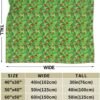 (Leaves and Ladybugs) Print Fall Throw Blanket Personalized Soft Flannel Blanket for Bed Couch Sofa, Blanket for Lightweight Fuzzy Cozy Blankets for Travel Office Home 40"X30" - Image 4