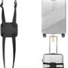Luggage Straps Bag Bungees for Add a Bag Easy to Travel Suitcase Elastic Strap Belt， High Elastic Suitcase Adjustable Belt Bag Bungees with Buckles (black/black)