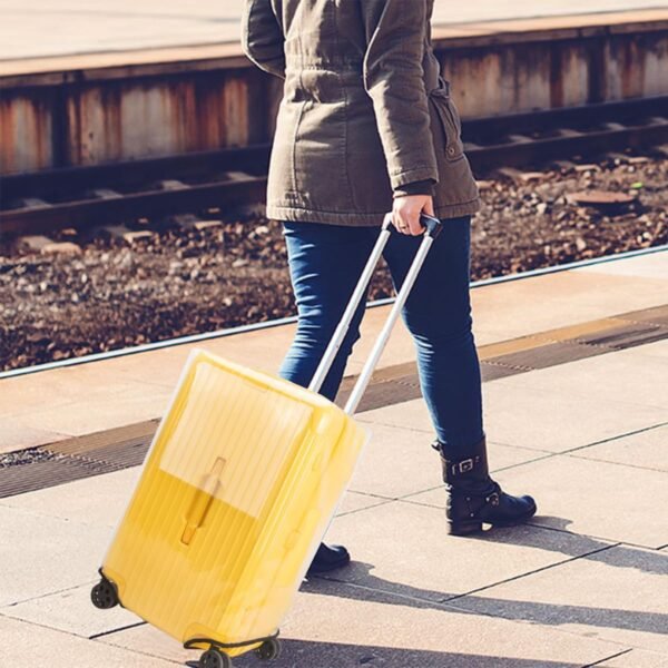 Clear PVC Luggage Cover Protector,20" Thicken Suitcase Covers for Luggage Waterproof Dustproof Anti-scratch Travel Luggage Covers for Suitcase Perfect Fit - Image 6
