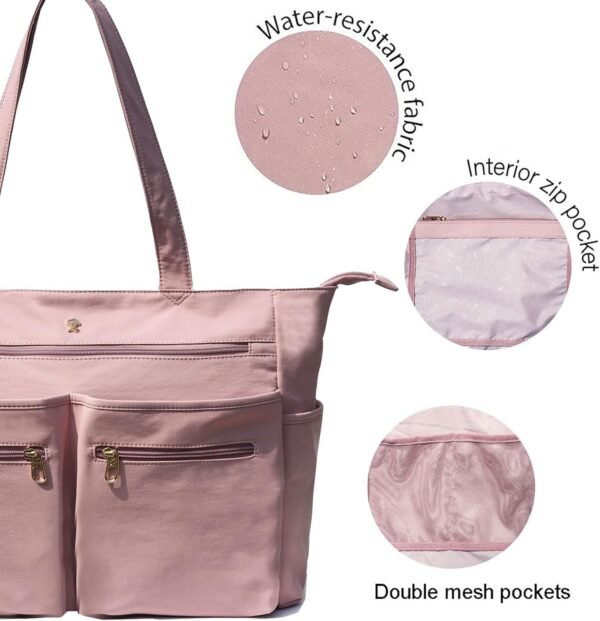 ESVAN Weekender Bag Carry On Bag Overnight Tote Travel Duffle with 13 Pockets for Travel,Work，Gym,Beach,Teacher,Nurse - Image 2