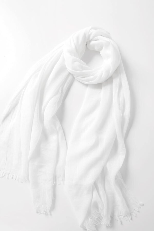 Jeelow Cotton Feel Scarf Shawl Wrap Soft Lightweight Scarves And Wraps For Men Women - Image 4