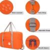 WANDF For Spirit Airlines Personal Item Bag 18x14x8 Travel Duffel Bag Underseat Foldable Carry-on Luggage for Women - Image 6