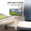 Airplane Travel Essentials Phone Holder, Klearlook Universal Flight Essentials Phone Mount with Multi-Directional 360° Rotation, Travel Must Haves Handsfree Gadgets for Flying, Table or Outdoor-Pink - Image 3
