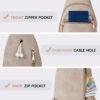BOSTANTEN Small Sling Bag for Women Leather Crossbody Bags Fanny Pack Chest Bag for Travel - Image 5