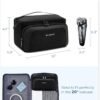 BAGSMART Toiletry Bag for Men, Wide Opening Travel Bag for Toiletries, Dopp Kit Water Resistant Shaving Hygiene Bag for Bathroom Shower, Toiletries Accessories,Travel Essentials-Gray - Image 6