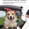 PAWGETHER® Dog Water Bottle with Poop Bag Food Container Shoulder Stap, Built in Bowl No Spill Portable Dog Travel Water Bottle Dispenser (450mL for Water 150mL for Food, Grey) - Image 2