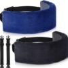 Xtinmee 2 Pcs Travel Pillow for Sleeping Airplane Headrest Airplane Head Strap Sleeper Pillow Travel Head Sleep Support Band with 2 Extension Straps for Car Plane Travel(Gray, Blue)