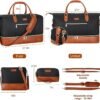 Weekender Bag for Women, Travel Duffel Bag Carry On Overnight Bag with Shoe Compartment Large Nylon Travel Weekend Tote Bag - Image 6