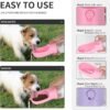 Ultimate Dog Travel Companion: 3-in-1 Water Bottle, Food Container, and Waste Bag Dispenser for Outdoor Adventures (20 Ounce, Vine Purple) - Image 3