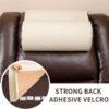 Faux Leather Neck Pillow for Recliner Chair，Memory Foam Headrest Pillow for Recliner Sofa，Non-Slip Adjustable Recliner Headrest Pillow for Neck Pain Relief in Home, Office, Travel (Cream) - Image 6