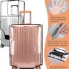 Clear Luggage Cover, 20 Inch Travel Suitcase Cover, Luggage Cover Protector Tsa Approved Fully Transparent Waterproof Dustproof Anti-Scratch(16.93" H x 13.78" L x 9.45" W) - Image 3