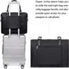 Bluboon Women Ladies Weekender Carry-on Tote Bag Overnight Duffel in Trolley Handle - Image 4