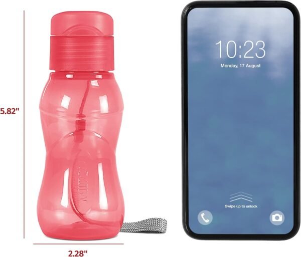 MILTON 16 pack 6 oz Kids Water Bottle for School Leak Free Flip Lid- Portable Small Sports Water Bottle for Adults Carry Strap Party Favors for Kids Treats Prizes Gifts Goodie Bag Stuffers Bulk Pack - Image 3