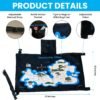 Toddler Airplane Bed, Travel Kid Bed Kids Airplane Seat Extender Portable Toddler Travel Plane Kid Bed Toddler Foot Rest Travel Essentials Airplane Footrest Hammock Flight Must Haves for Kids Baby - Image 5