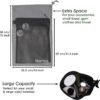 Naroa Waterproof Multifunctional Toiletry Shower Bag for Gym, Travel, Business and Foldable Portable Hanging Bathroom Mesh Caddy with Wet & Dry Storage Suction Hook Tote for Men Women - Image 6