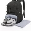BAGSMART Travel Backpack, 15.6" Outdoor Gym Backpack for Men Women, Stylish Casual Backpack Weekender Sport Backpack Carry On Backpack for Flight, College, Outdoor,Black