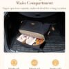 Missnine Expandable Weekender Bag for Women,Travel Duffel Bag 50L Carry on Overnight Bag with Shoes Compartment Gym Bag - Image 6
