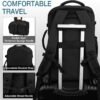 Dinictis 40L Travel Backpack Carry on Flight Approved, Backpack Suitcase for Travel, Personal Item Travel Bag fits 17 inch Laptop- Black - Image 3