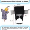 Toddler Travel Bed,Baby Airplane Bed Seat Extender,Portable Kids Plane Bed with Side Pockets Travel Essentials,Baby Travel Essentials for Flying - Image 5