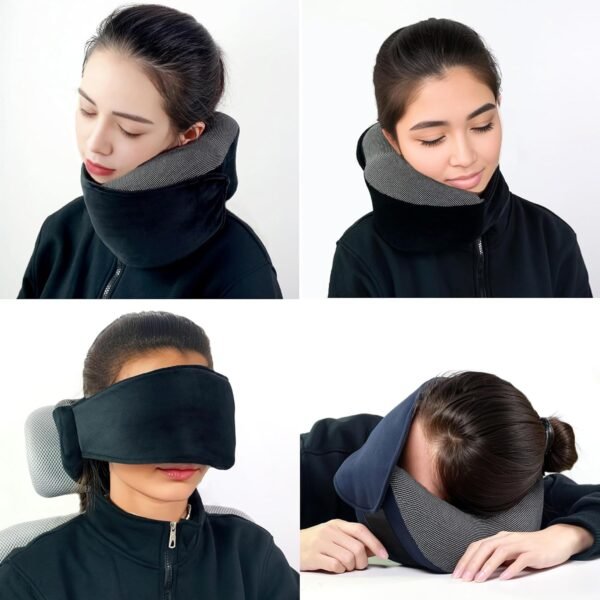 Travel Pillow for Neck Support, Travel Neck Pillows for Airplanes, Neck Pillow for Traveling, Airplane Neck Pillow for Long Flights, Neck Pillow Airplane, Car Pillow,Plane Pillow,Design Patent Pillow - Image 3