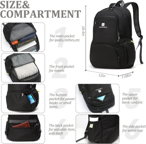 Travel Backpack Carry On Flight Approved Waterproof Anti Theft Lightweight Backpack for Women Men - Image 2