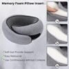 Memory foam neck pillow for travel - Image 3