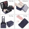BAGAIL 8 Set Packing Cubes Luggage Packing Organizers for Travel Accessories-Indigo - Image 3