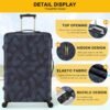 Luggage Covers for Suitcase Protector Tsa Approved Fits 18-32 Inch Luggage, Custom Baggage Cover for Travel Anti Scratch Dirt Washable. - Image 2